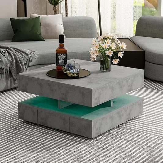 Square LED Coffee Table