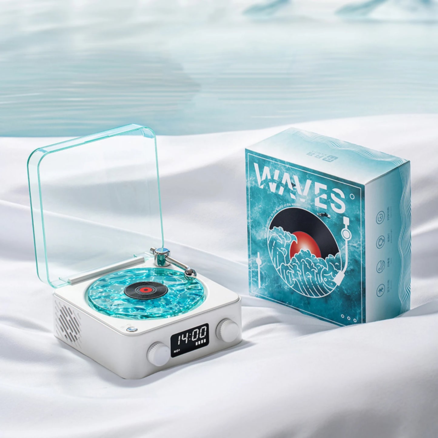 Waves Vinyl Player Speaker
